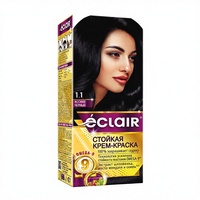 Crème colorante permanente pour cheveux Eclair OMEGA9, fini lisse, longue durée, tous types de cheveux, professionnelle, adulte et senior, EC01 UZ