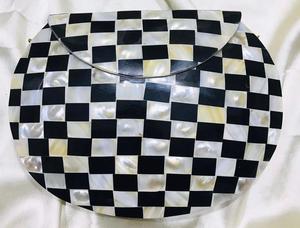 Sac à main d'embrayage en métal fabriqué à la main pour femmes de luxe avec décoration de paillettes de résine de vadrouille pour les mariages de fête vente à l'exportation - Product Image 3