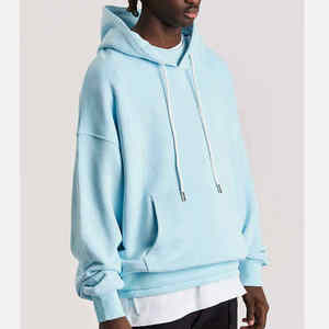 Sweat à capuche en molleton 100% coton lourd, personnalisable en gros, respirant, décontracté, pour homme - Product Image 3