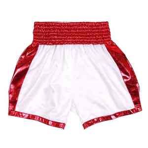 Pantalones cortos de boxeo para hombres y niños de High Street, pantalones cortos de cintura elástica teñidos lisos para Kickboxing y entrenamiento de lucha, diseño sólido Simple - Product Image 6