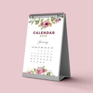Calendario de Escritorio Personalizado con Logotipo |   Impresión de Calendarios de Mesa Promocionales Corporativos para la Marca de la Empresa y Regalos de Oficina - Product Image 2