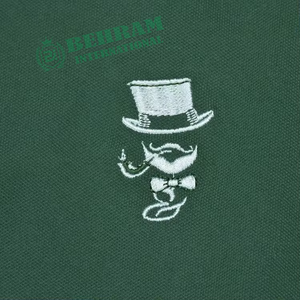 เสื้อโปโลปักลายสำหรับผู้ชาย / ผ้าคอตตอนแห้งเร็ว เป็นมิตรกับสิ่งแวดล้อม ระบายอากาศได้ดี เหมาะสำหรับเล่นกอล์ฟ ใส่ลำลอง ผ้าฝ้าย 100% - Product Image 3