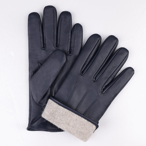 Service OEM Gants de mode en cuir Produit respirant à haute couture Gants de mode en cuir ultra doux au toucher pour hommes - Product Image 6