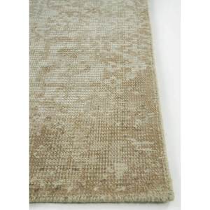 พรมทอมือขนาดใหญ่แบบสั่งทำพิเศษ ทำจากขนสัตว์และใยวิสโคส สีเบจและสีน้ำตาล ลายเหรียญตรา สำหรับห้องโถงทางเดินในบ้าน รุ่น Phwv-97 พรมรูปทรงสี่เหลี่ยมผืนผ้า - Product Image 4