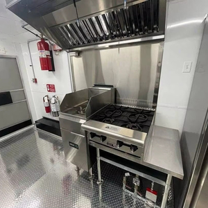 Remolques de comida rápida de 16 pies de alta calidad, camión de comida totalmente equipado con cocina completa, carros de comida móviles Doner Kebab a la venta - Product Image 3
