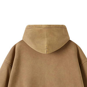 Novedad: Sudaderas con capucha vintage con cremallera, efecto ácido, forro polar, pedrería, desgastadas por el sol, parches bordados, para hombre, 100% algodón, ecológicas. - Product Image 4