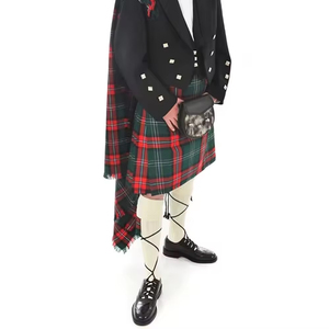 ใหม่ชุดสก็อตแลนด์ Fly Plaid ออกแบบที่ดีที่สุดเครื่องแบบทํามือชุดสเกอตแลนด์เอวยางยืดแฟชั่นสวมใส่ผ้าสก็อตแลนด์ Fly Plaids - Product Image 6