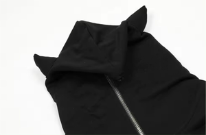 OEM Zip up Hombres Face Cover Cremallera Sudadera con capucha Impresión gráfica Full Zip Up Sudadera con capucha Logotipo personalizado 3D Espuma Puff Serigrafía Sudadera con capucha para hombres - Product Image 5