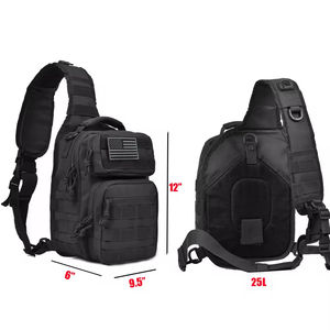 Pochette de rangement portable à une épaule personnalisée Sac à bandoulière EDC tactique de petite capacité avec étui - Product Image 3