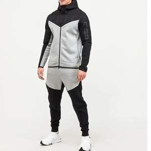 Survêtement de sport à capuche respirant de haute qualité pour hommes, personnalisable, prêt à expédier, collection printemps, vente en gros - Product Image 1