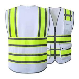 Chaleco de Seguridad Reflectante de Alta Calidad 100% Poliéster para Adultos, Nuevo Estilo Formal Industrial con 6 Bolsillos, Transpirable y Elegante - Product Image 2