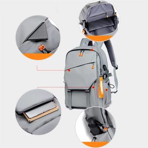 Custom Professional <b>Laptop</b> <b>Backpack</b> for Men <b>Women</b> Shockproof <b>Laptop</b> Protection Lightweight Oxford Polyester Organizer Pockets - Product Image 5