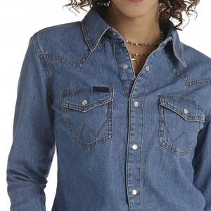 เสื้อยีนส์ซักแขนยาวของผู้หญิงเสื้อยีนส์สำหรับผู้หญิงคุณภาพระดับพรีเมี่ยม - Product Image 5