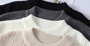 Pull en maille d'hiver pour homme de haute qualité, respirant, en coton, avec logo sur le devant, pour temps froid - Product Image 6