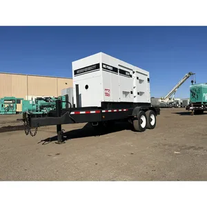 Groupe électrogène diesel industriel de 240 kW avec sélecteur de tension, remorquable, pour usage commercial de secours - Product Image 1