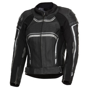 Chaquetas de cuero de moto de alta calidad prendas de vestir exteriores de moda chaquetas de cuero negro de motocicleta superior para hombres OEM - Product Image 1