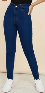 momo Meilleure Qualité Nouvelle Exportation Jeans Skinny Femme Bangladesh Délavé Clair Coupe Droite Motif Uni Design Vintage 100% Coton Rapide - Product Image 2