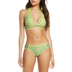 Becca Reveal Top Bikini Halter Corallo Personalizzabile con Motivo Frutta Taglia XL Reggiseno Push-up Set Costumi da Bagno 2 Pezzi - Product Image 2