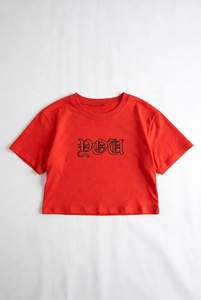 Camiseta Corta Moderna para Mujer, Estilo Casual Urbano, Prenda de Verano, Tela Suave, Ligera, Transpirable, Moda Juvenil para Uso Diario - Product Image 3
