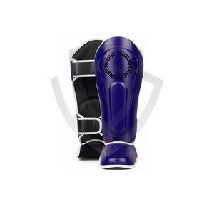 Espinilleras de Cuero Resistentes con Logotipo Personalizado para Entrenamiento Deportivo, Protectores de Empeine para Boxeo y Artes Marciales - Product Image 1