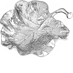 Plateau à fruits métallique en forme de feuille dorée, plateau de service alimentaire pour la cuisine, plateau de service alimentaire pour pique-nique, nouvel arrivage - Product Image 2