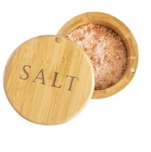 Caja de almacenamiento de especias y salero de madera de acacia Tazón de sal y pimienta de madera de alta venta suministrado por India - Product Image 2