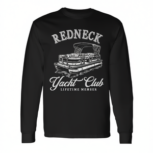 Maglietta a Maniche Lunghe Redneck Yacht Social Club Lifetime Member - Prodotto Promozionale Premium - Product Image 2