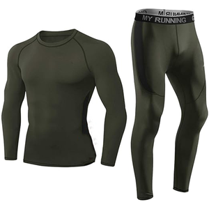 Ropa Deportiva para Hombre, Ropa Deportiva Activa, Ropa Deportiva para Gimnasio, Conjunto Deportivo, Ropa de Compresión para Entrenamiento, Chándal para Correr - Product Image 3