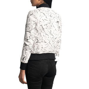 Blouson Bomber Femme Personnalisable OEM avec Logo Léger Coupe-Vent Zippé Tendance Streetwear Décontracté Hiver Teint Chaud Fabrication Usine - Product Image 5