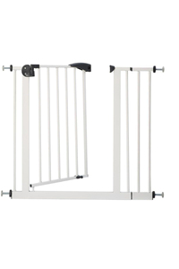 Porte de sécurité réglable en métal facile à installer Monodi GK-1016 barrière de protection noire et blanche pour les tout-petits et les bébés - Product Image 4
