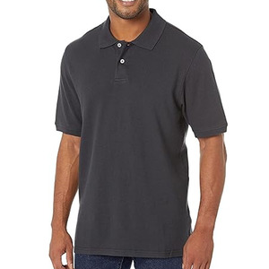 Chemise polo pour homme en coton 100% de qualité supérieure, personnalisée avec logo, manches courtes, col montant - Product Image 2
