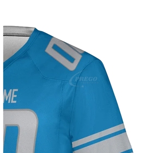 เสื้อฟุตบอลอเมริกันขายดี |   เสื้อยืดแขนสั้นพิมพ์ลายตามสั่ง |   ชุดกีฬาคุณภาพสูงระบายอากาศได้ดี |   ขายส่งแบบ OEM - Product Image 5