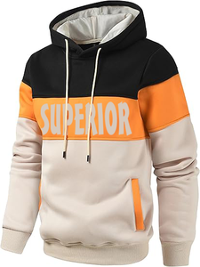 Sweat-shirts en polaire pour hommes, imprimés design, logo sérigraphié personnalisé, ODM/Vente en gros, vêtements de sport, taille 6XL, avec poches, coupe classique - Product Image 3