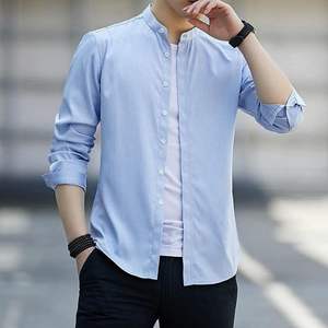 Vente en gros OEM Meilleure vente Chemise à manches longues décontractée pour hommes Qualité supérieure Orienté vers l'exportation Conception à la mode Anti-rides - Product Image 2