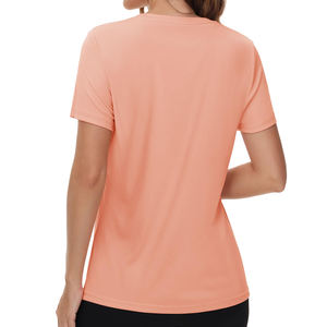 Gran oferta, el mejor producto, ropa deportiva y transpirable, tacto ultrasuave, la mejor camiseta de gimnasio de entrenamiento de tela de poliéster para mujer - Product Image 2