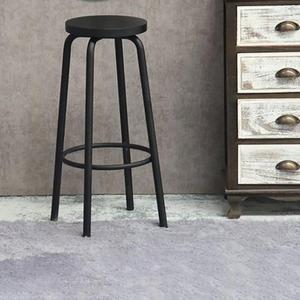 Tabouret de bar en fer métallique élégant et robuste avec des détails modernes parfaits pour les maisons sophistiquées et à la mode - Product Image 4