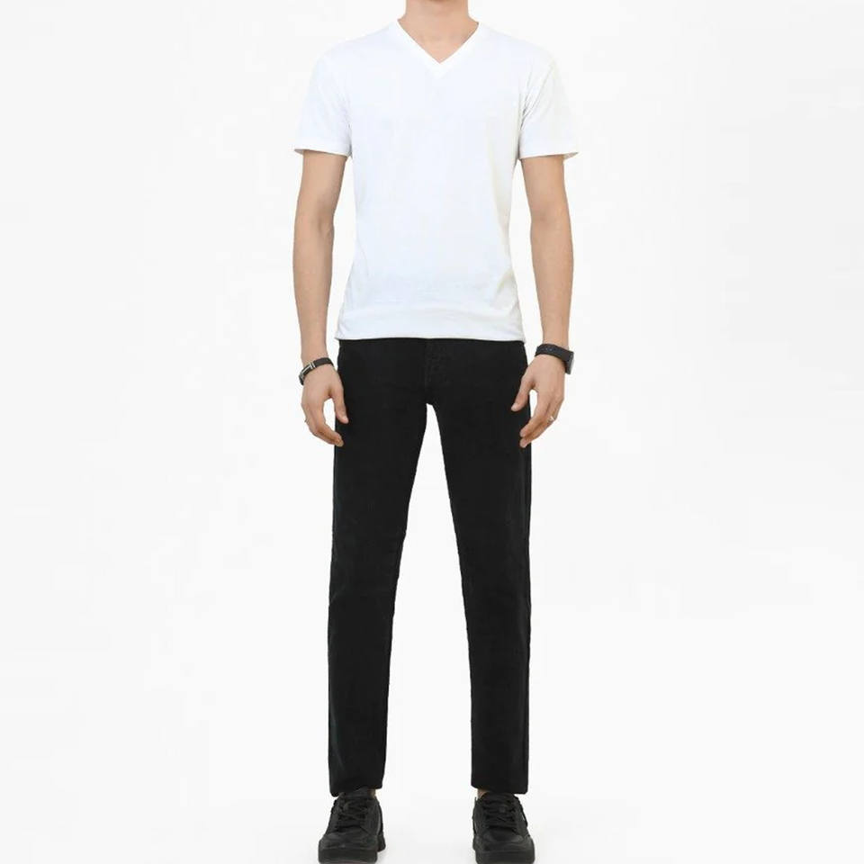 Wholesale Blank Office Khaki Men's Business Pants Khaki Cotton Spandex Chino Casual Men's Pants Washed Trousers