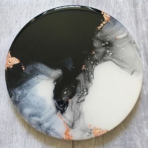 SHAPES Sous-verres en résine de luxe faits à la main Tampons carrés de couleur personnalisables pour ensemble de table de tapis de cuisine au meilleur prix - Product Image 3