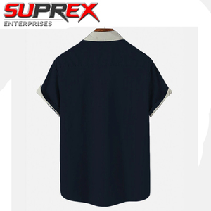 Camisa Formal de Spandex con Estampado Floral para Hombre, Otoño, Ecológica, Holgada, Transpirable, Estilo Urbano, Venta al Por Mayor - Product Image 6