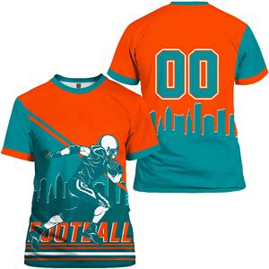 Camiseta de manga corta de talla grande para hombre 2025, nombre personalizado y gráfico de fanáticos, fútbol americano, transpirable para la temporada de verano - Product Image 6