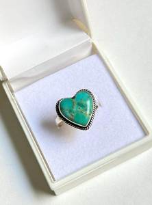 Genuine Natural <b>Turquoise</b> Oval Cut Sterling Silver Trendy Statement Solitaire <b>Ring</b> for Wedding Party and Gift - Product Image 2