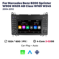 Système audio pour Mercedes Benz B200 avec DSP RGB GPS CarPlay 360 Audio Stéréo Écran tactile Android Auto OBD2 2006-2011