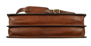 Bolsa de negocios grande, maletín de cuero para unisex, cartera de negocios marrón para computadora portátil Ma - Product Image 5