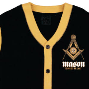 Cárdigan Mason-80% Algodón, forro polar de poliéster 20% | Cárdigan negro para hombre con bordado de logotipo de equipo, diseño cómodo y elegante - Product Image 2