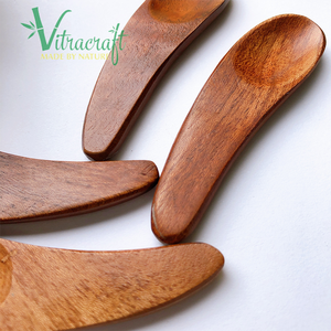 Cucharas osméticas hechas a mano de madera, de madera natural ietnamese, 6cm - Product Image 5