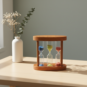 Reloj de Arena de Vidrio de Buena Calidad 8100311, 15 ml, Portátil, Duradero, Diseño Nórdico, Seguro y Suave para Oficina/Hogar, Momentos Críticos - Product Image 5