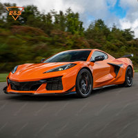 Kit complet de carrosserie style Z06 pour Chevrolet Corvette C8 Mise à niveau de la calandre de pare-chocs avant et arrière Jupes latérales Splitter Spoiler CarKit