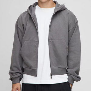 เสื้อฮู้ดผ้าฝ้ายมีฮู้ดเสื้อฮู้ดดีไซน์แบบ100% โลโก้รุ่นสั้น - Product Image 1