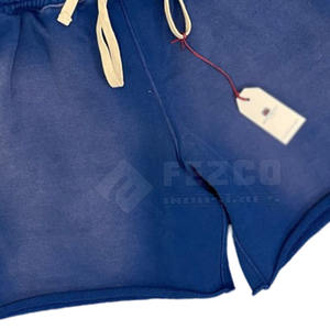 Los mejores pantalones cortos ligeros hechos a medida con lavado ácido, patrón sólido informal, MOQ bajo, venta en línea, pantalones cortos con lavado ácido de tela - Product Image 4