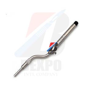 Poussoir d'os dentaire coudé concave de qualité supérieure Implants de levage de sinus en acier Instruments chirurgicaux manuels - Product Image 1